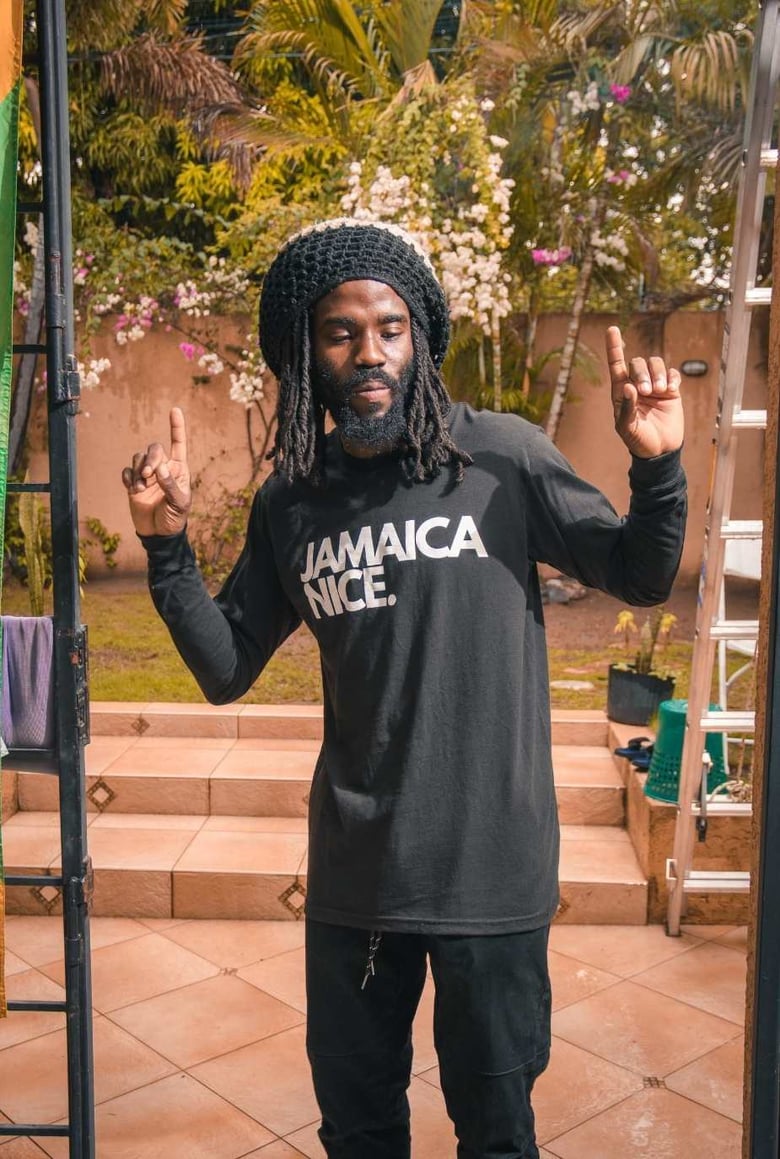 Image of JAMAICA NICE. CLASSIC UNISEX LONG SLEEVE - BLACK
