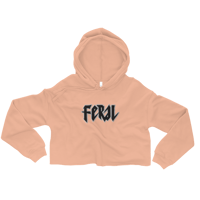 Image 1 of WOMENS EMBROIDERED CROP HOODIE