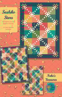 Image 1 of Sashiko Stars Paper Pattern