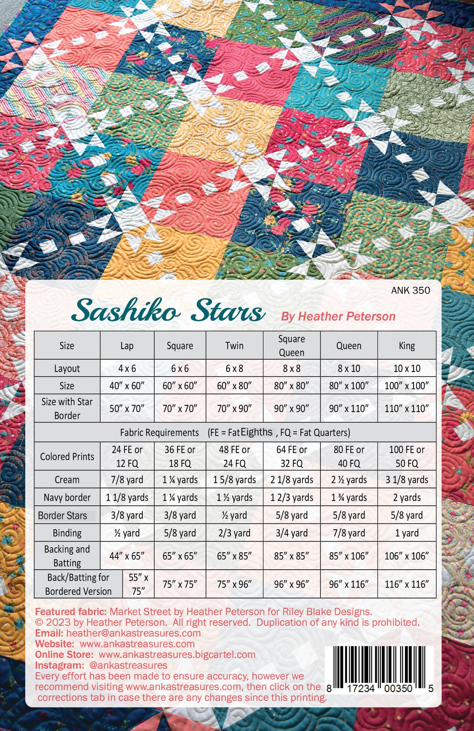 Sashiko Stars Paper Pattern | Anka's Treasures