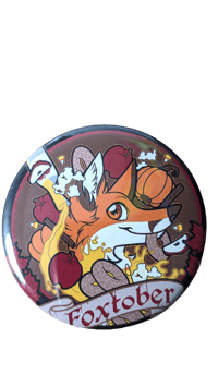 Foxtober 2.5" Button