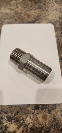 Image 4 of S.S. Male 1"Barb x 3/4"Thread