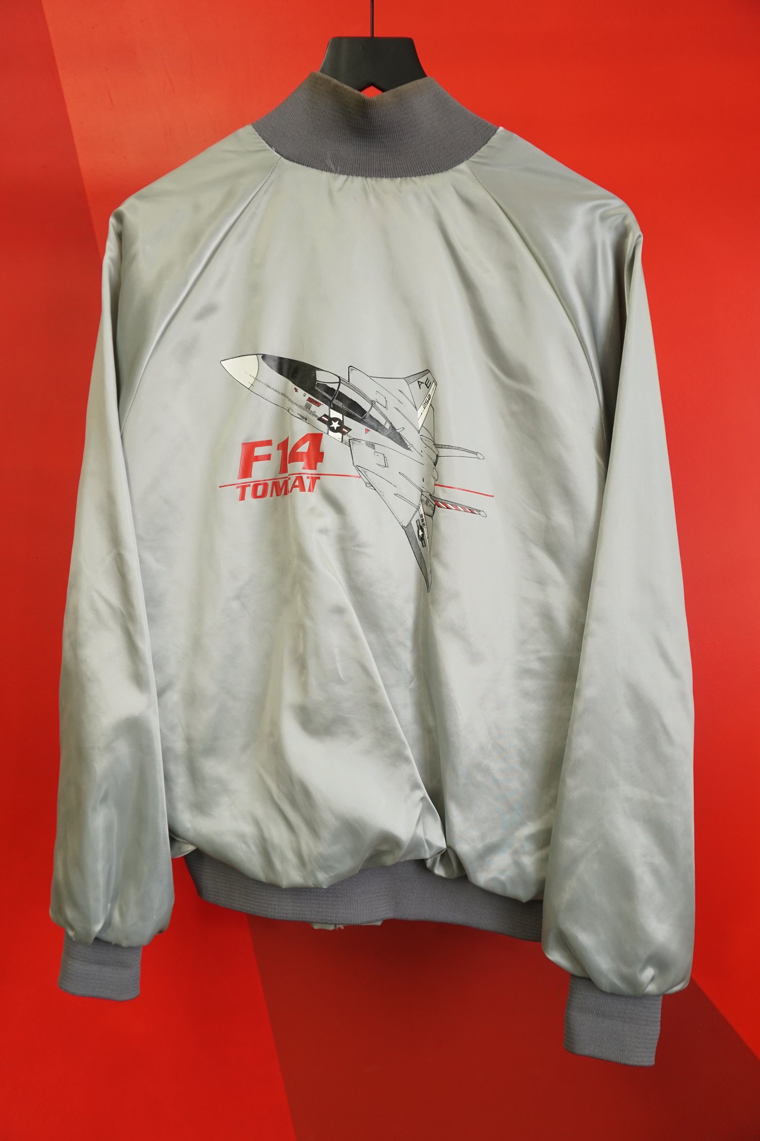 Image of (XL) F14 Tomcat Vtg Satin Jacket