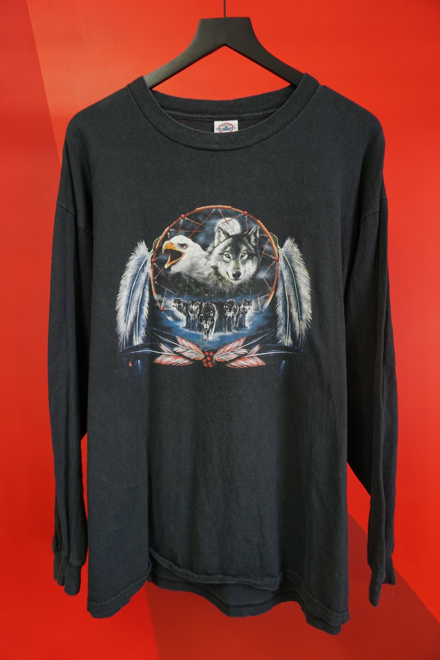 Image of (XL) Wolf Pack Dream Catcher LS T-Shirt