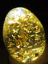 Real Gold Leaf Nightlight Resin Egg Image 4
