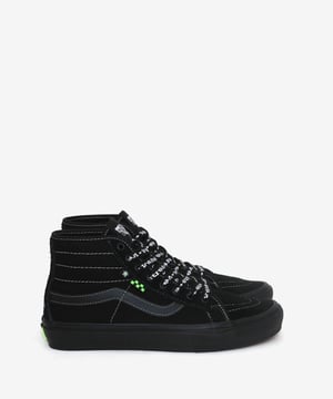 Image of VANS X PUNK AND YO_SKATE SK8-HI DECON :::BLACK:::
