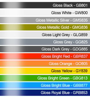 Image of R TYPE 997 SIDE SCRIPT DECAL SET - TWO TONE - YOUR CUSTOM TEXT