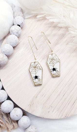 Image of Spider Coffin Dangles 