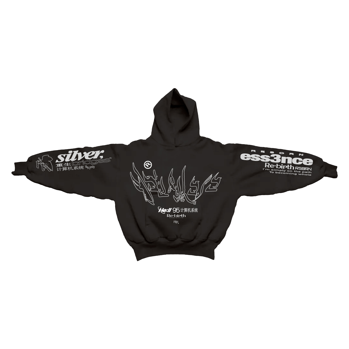 Image of ess3nce hoodie [STEALTH]