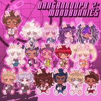 Monobear Danganronpa SDR2 Charms (PREORDERS)