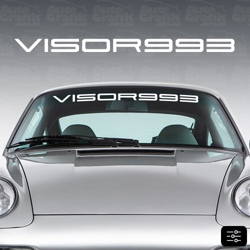 Image of 993 WINDSCREEN DECAL - YOUR CUSTOM TEXT