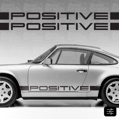 Auto Grafik Decals — POSITIVE IROC TYPE 964 SIDE SCRIPT DECAL SET ...