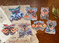 Image 3 of Golden moths sticker set