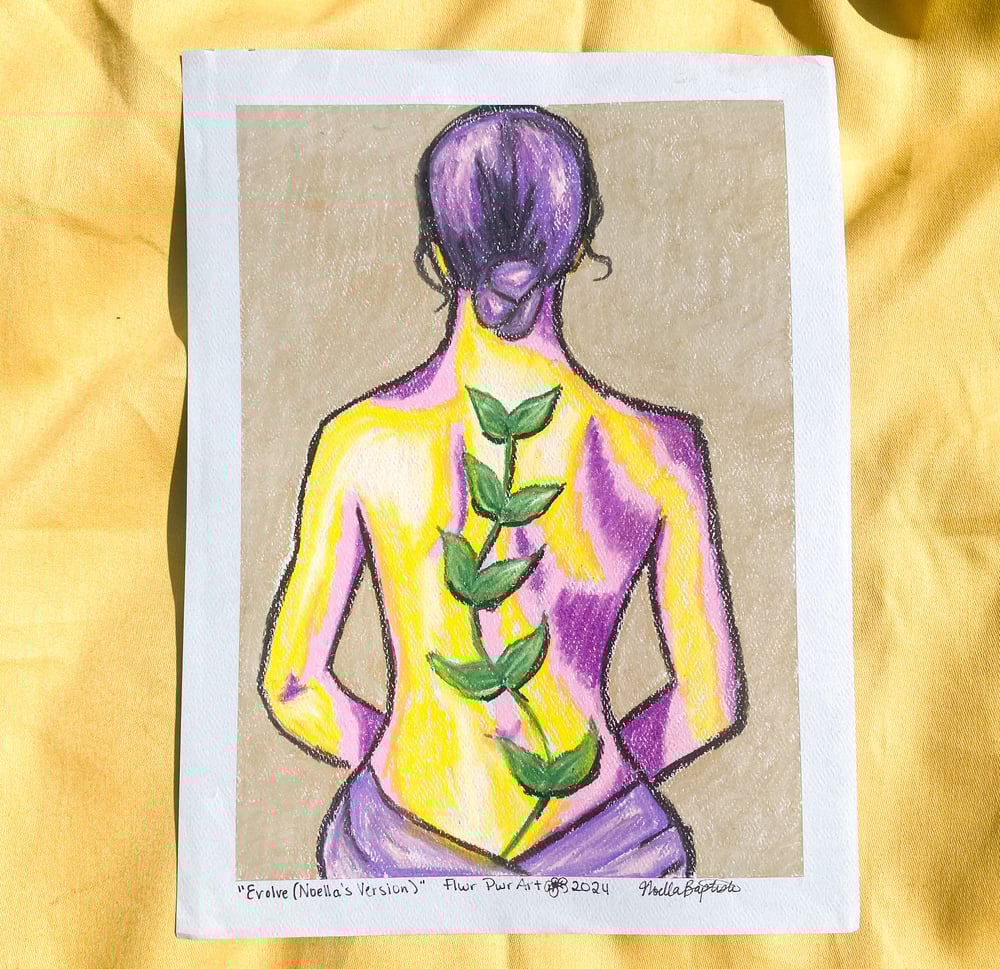 Image of “Evolve (Noella’s Version)” Oil Pastel Original