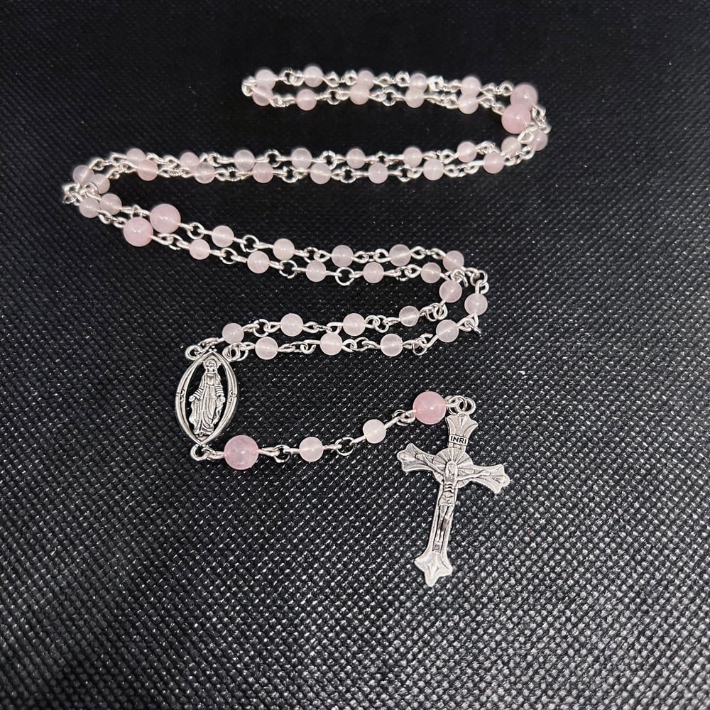 Rose quartz Rosary