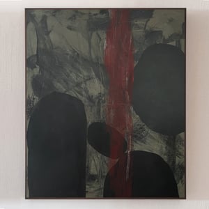 Image of 'Inkwell,' Large Abstract Painting-Sandhills Studios