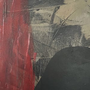 Image of 'Inkwell,' Large Abstract Painting-Sandhills Studios