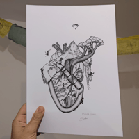 Image 1 of Follow your heart - print