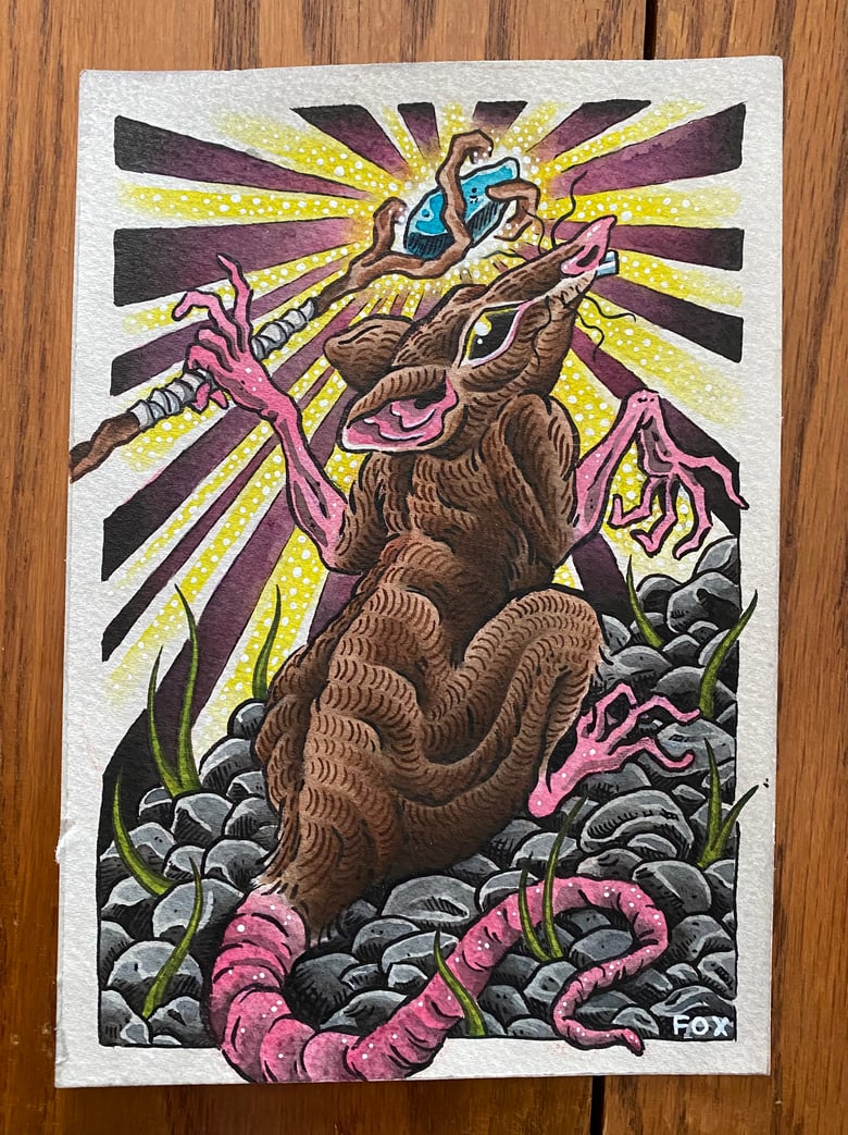 Image of OG PAINTING "The Horrors In The Darkness"