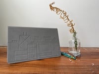 Chicago Skyline - Gray Embossed Moleskin Journal