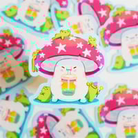 Image 1 of Mushroom Frogs Sticker