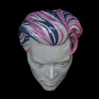 Image 4 of Harry Styles - Painted and Glazed Clay Mask Sculpture