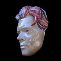 Image 2 of Harry Styles - Painted and Glazed Clay Mask Sculpture