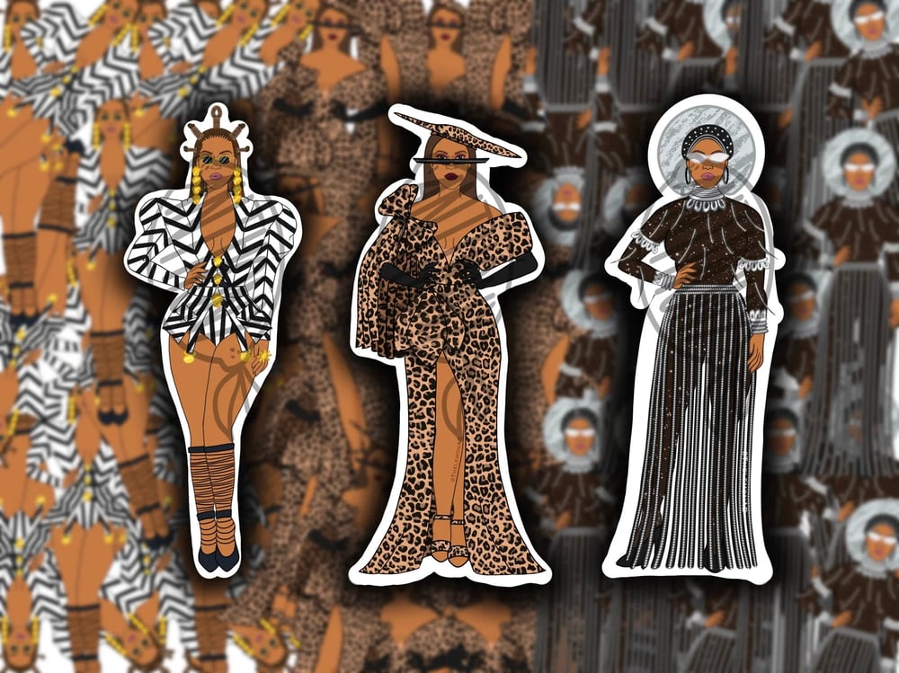 Image of Black is Queen Sticker Set