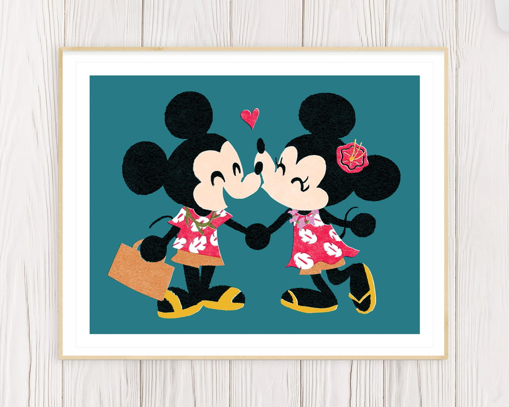 Image of Mickey & Minnie Vacation Print - 8x10"