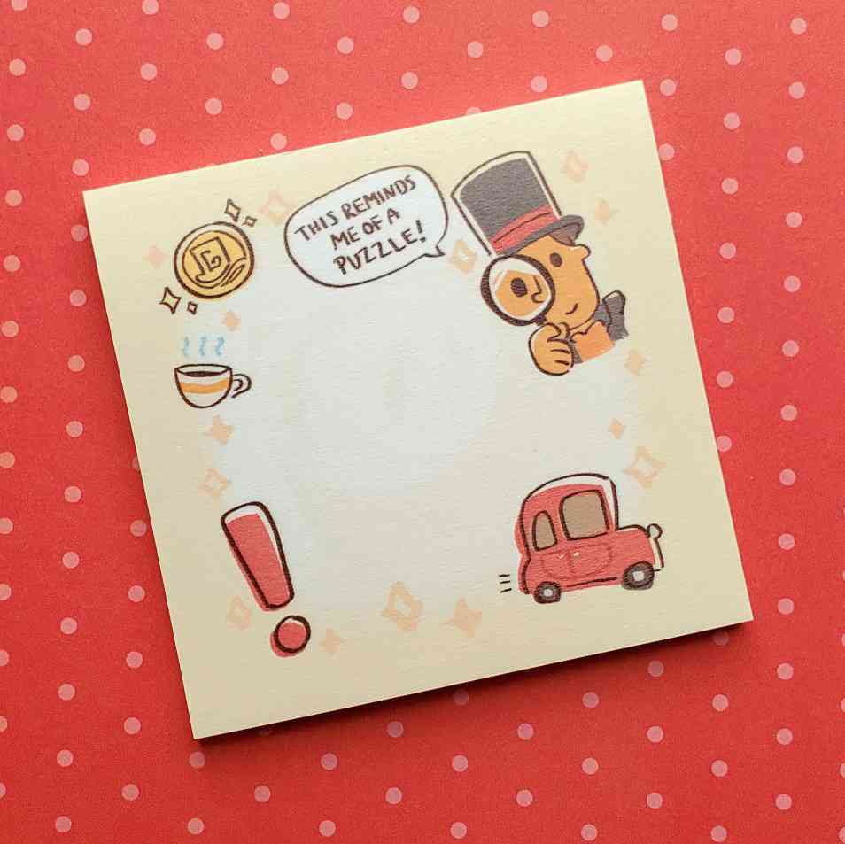 Image of Professor Layton Sticky Notes