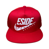 Image 1 of ES SWOOSH SNAPBACK 3D LIFTED- RED