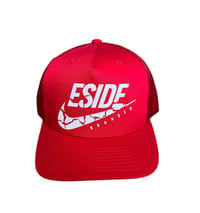 Image 3 of ES SWOOSH SNAPBACK 3D LIFTED- RED