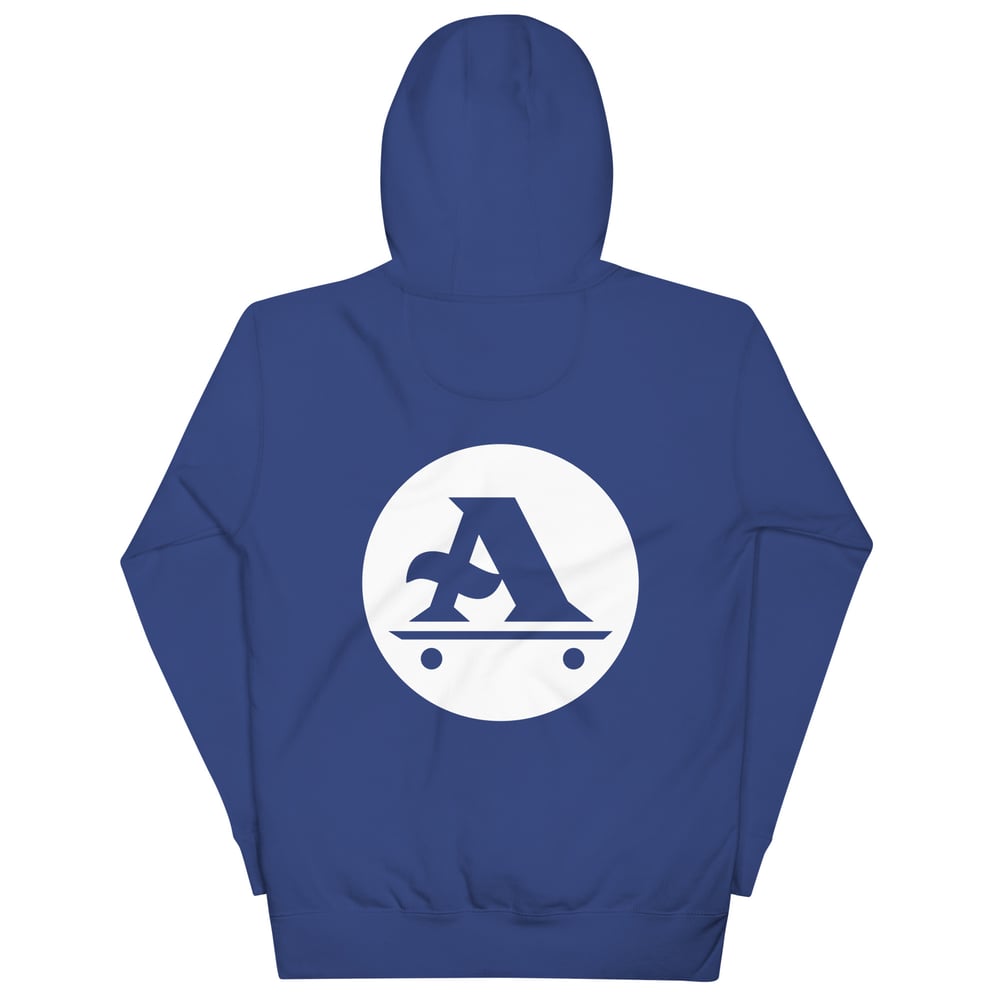 White a-logo Unisex Hoodie