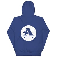 Image 4 of White a-logo Unisex Hoodie