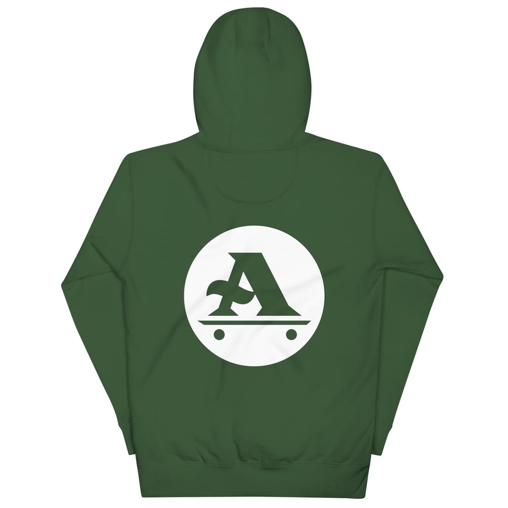 White a-logo Unisex Hoodie