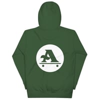 Image 5 of White a-logo Unisex Hoodie