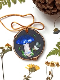 Image 1 of Blue Mushroom Ornament