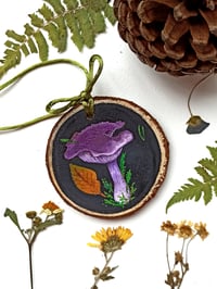 Image 1 of Purple Cortinarius Christmas Ornament 