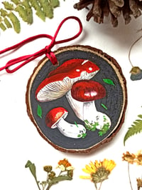 Image 4 of Red Russula Christmas Ornament 