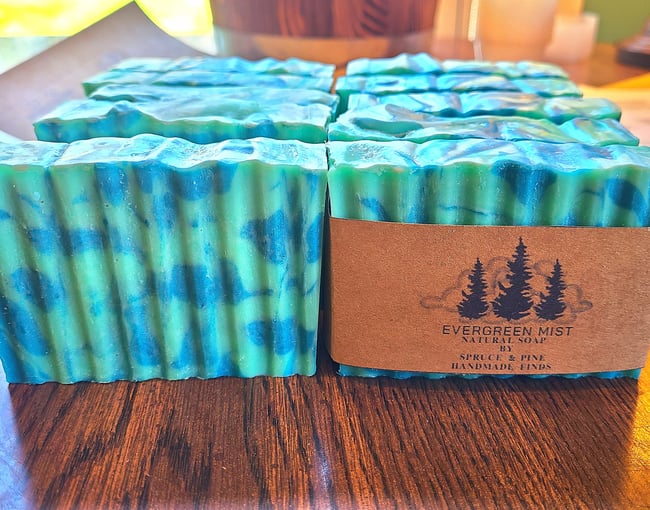 Evergreen Mist Vegan Cold Process Bar Soap