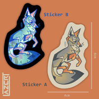 Image 2 of Gray Fox -  Stickers