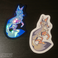 Image 3 of Gray Fox -  Stickers