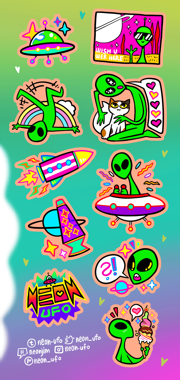 Image of Alien stickers