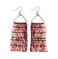 Image 1 of Patricia Mixed Luxe Bead Gradient Fringe Earrings 