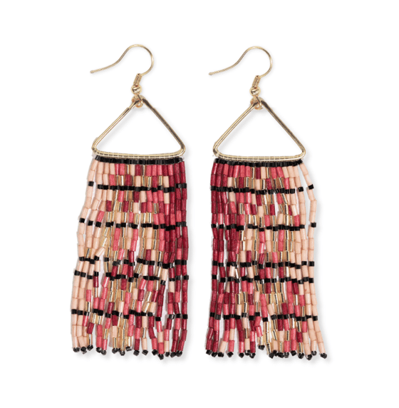 Image of Patricia Mixed Luxe Bead Gradient Fringe Earrings 