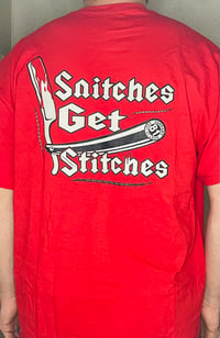 Image 2 of ESTL Support Back Print Snitches Get Stitches (M-007)