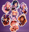 Fanmade Genshin chibi stickers 