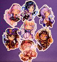 Fanmade Genshin chibi stickers 