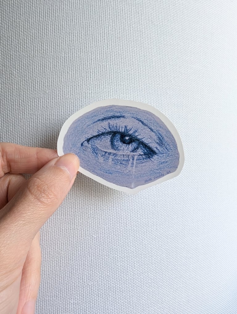 Sunday Blues Sticker