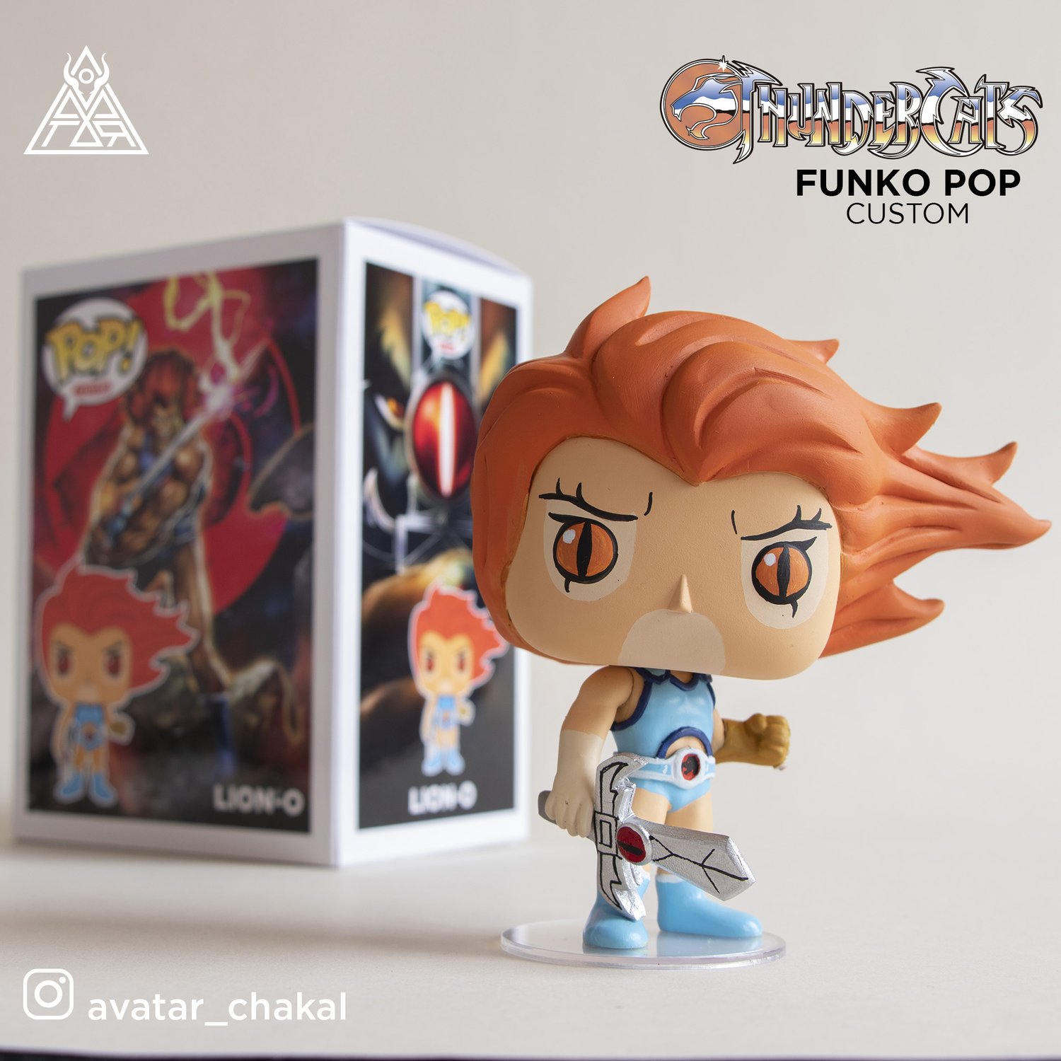 Image of Lion-O Funko pop custom